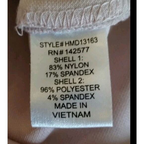 Haute Monde Ruched Polka Dot Dusty Pink Mesh Bustier Bodycon Dress Large - Picture 9 of 13